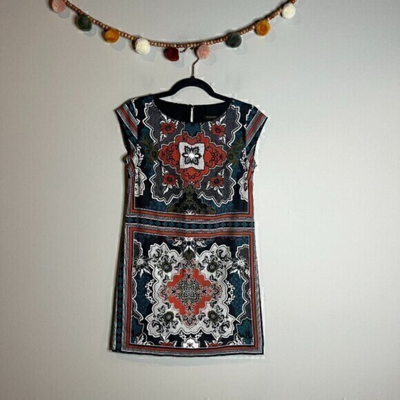 Banana Republic colorful mosaic bohemian shift dress - Picture 1 of 6